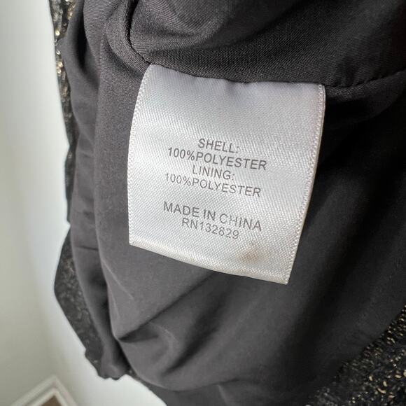 House of Harlow 1960 x Revolve Black Gold Sequin Mini Dress XS - Picture 5 of 7